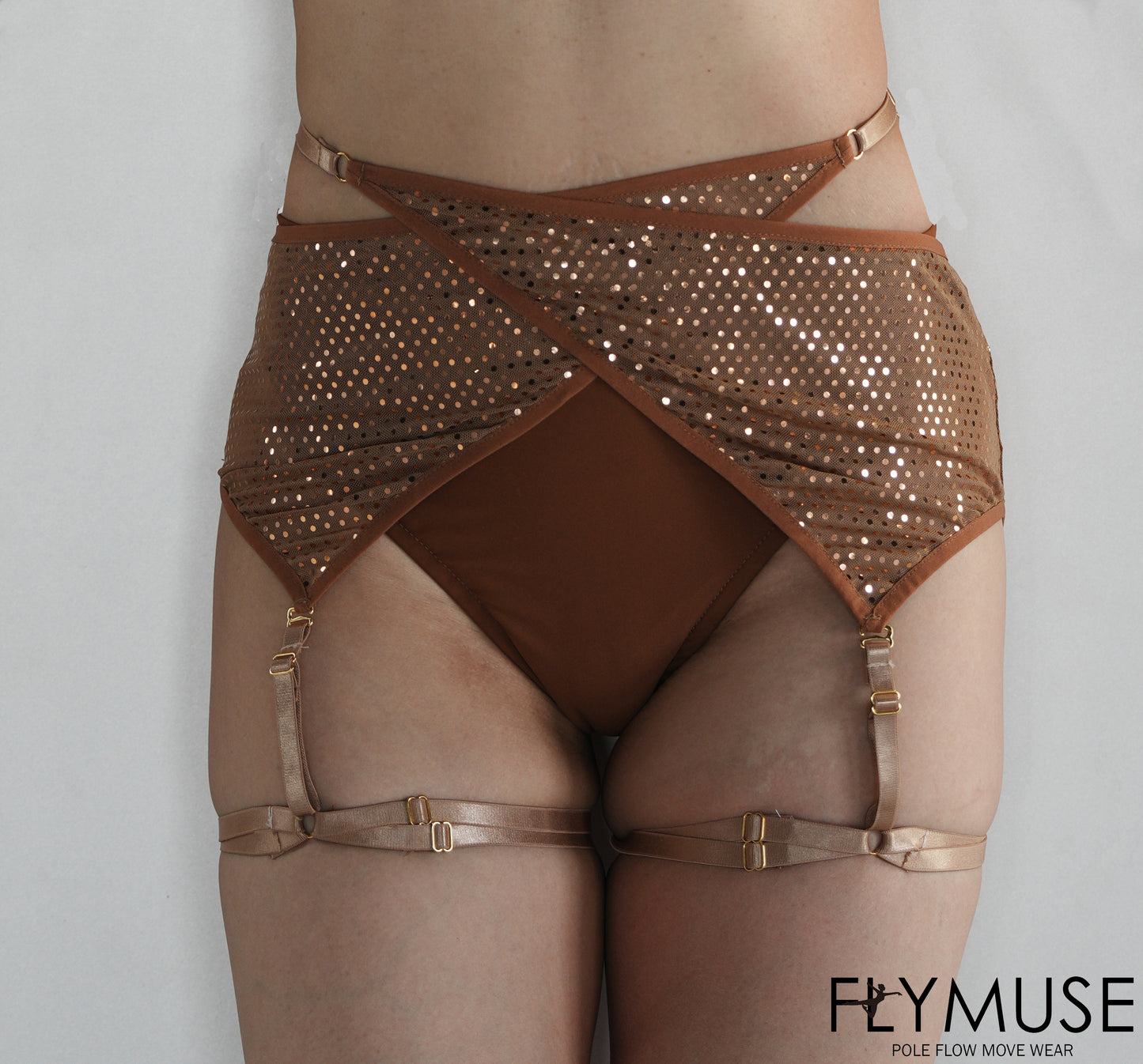 shining garter belt two colors option