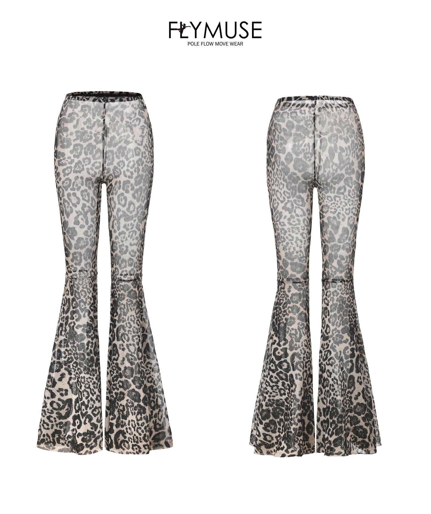 rheinstone mesh pants