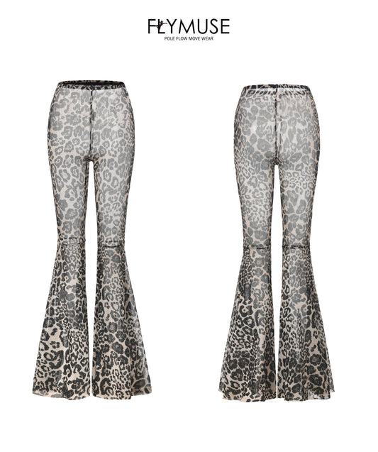 rheinstone mesh pants