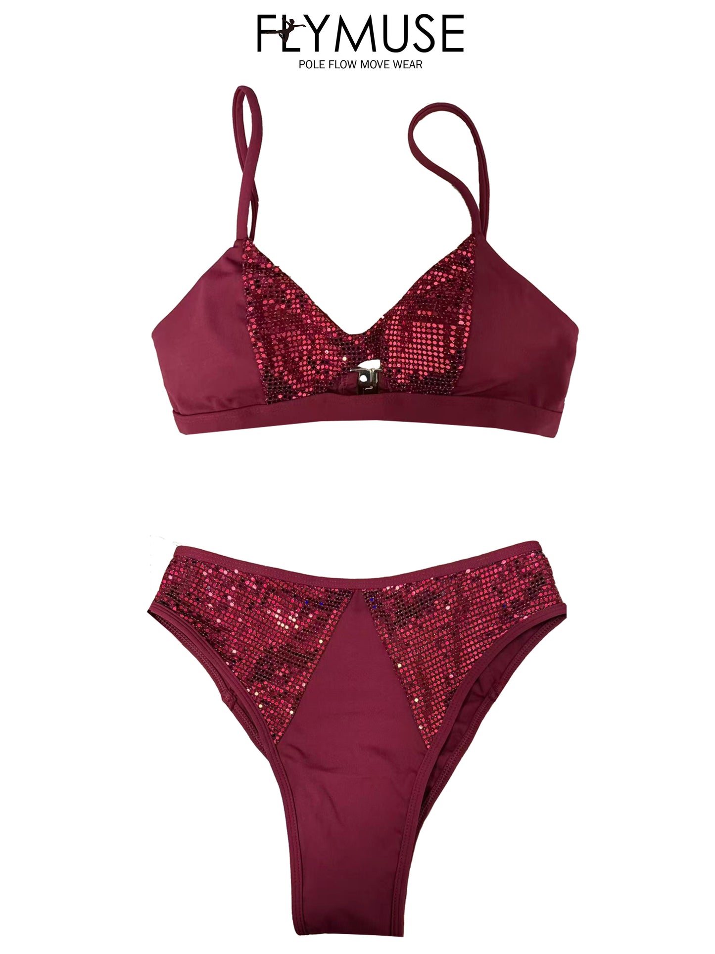 glitter bottom red
