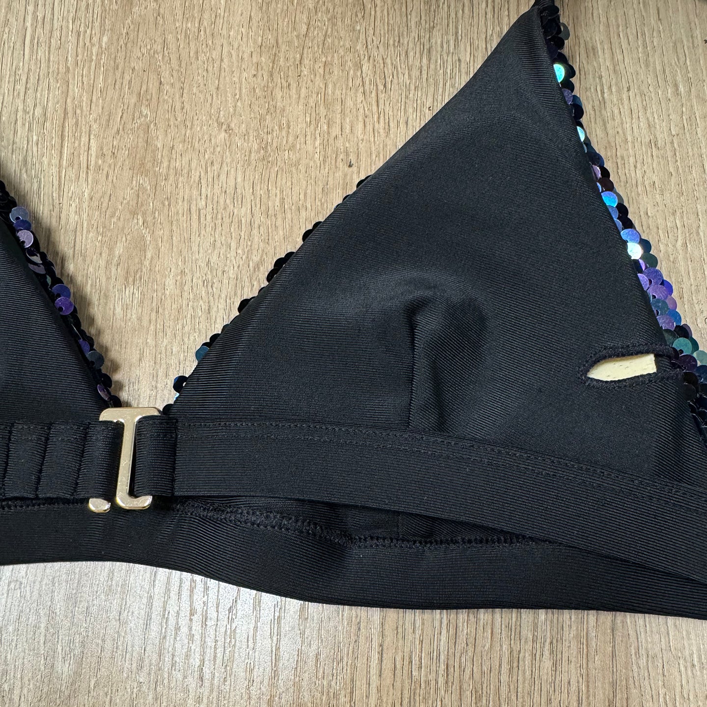 SEQUIN BIKINI TOP