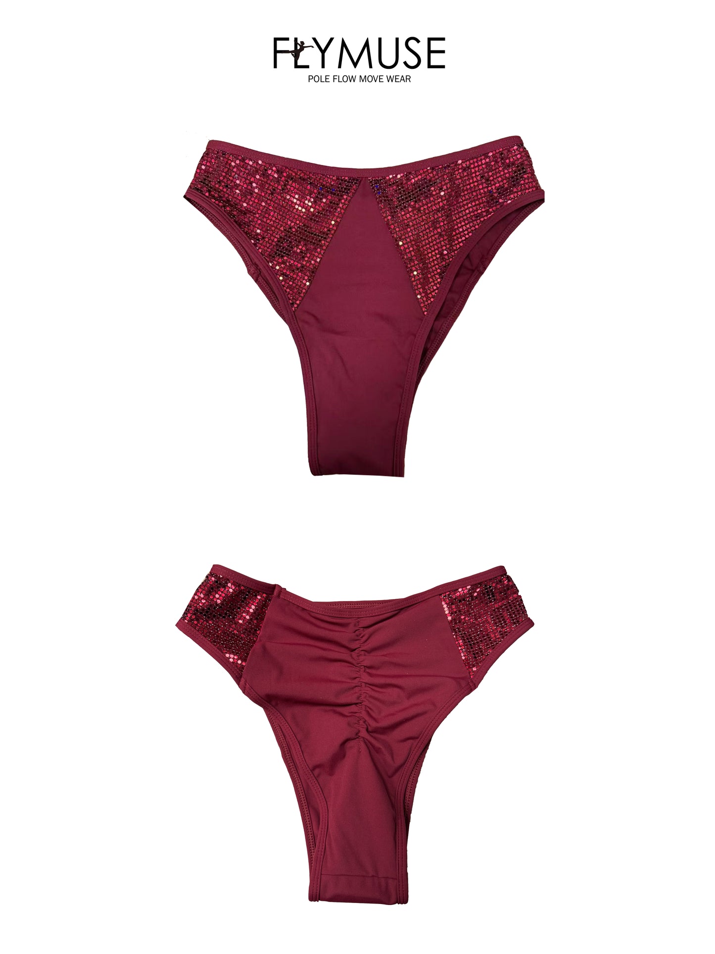 glitter bottom red