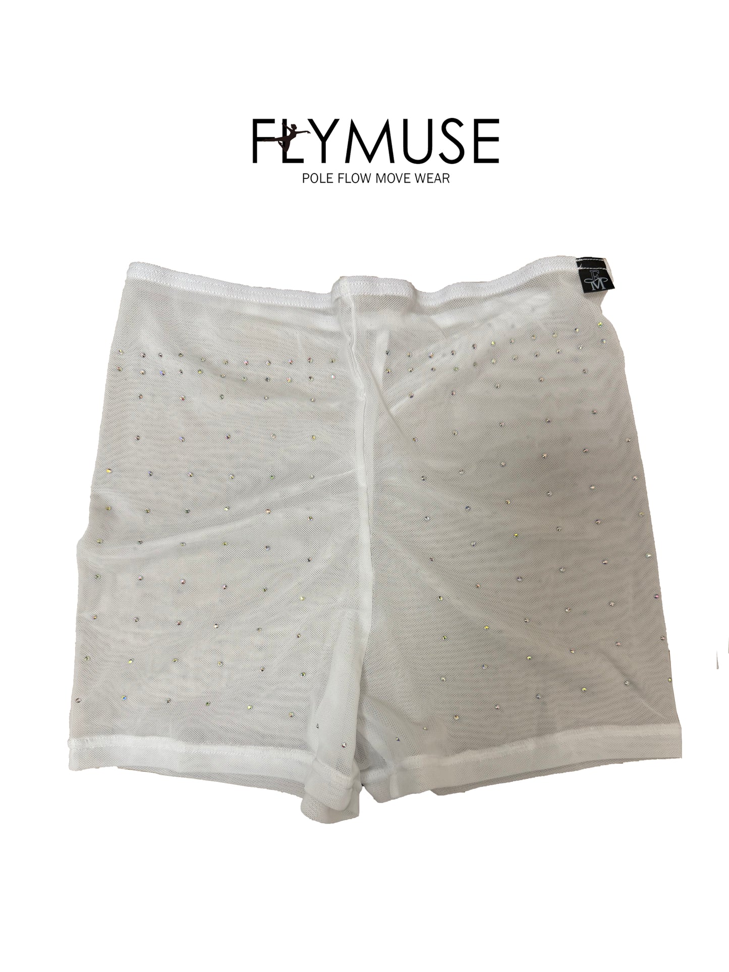 rheinstone mesh shorts (limited edition)