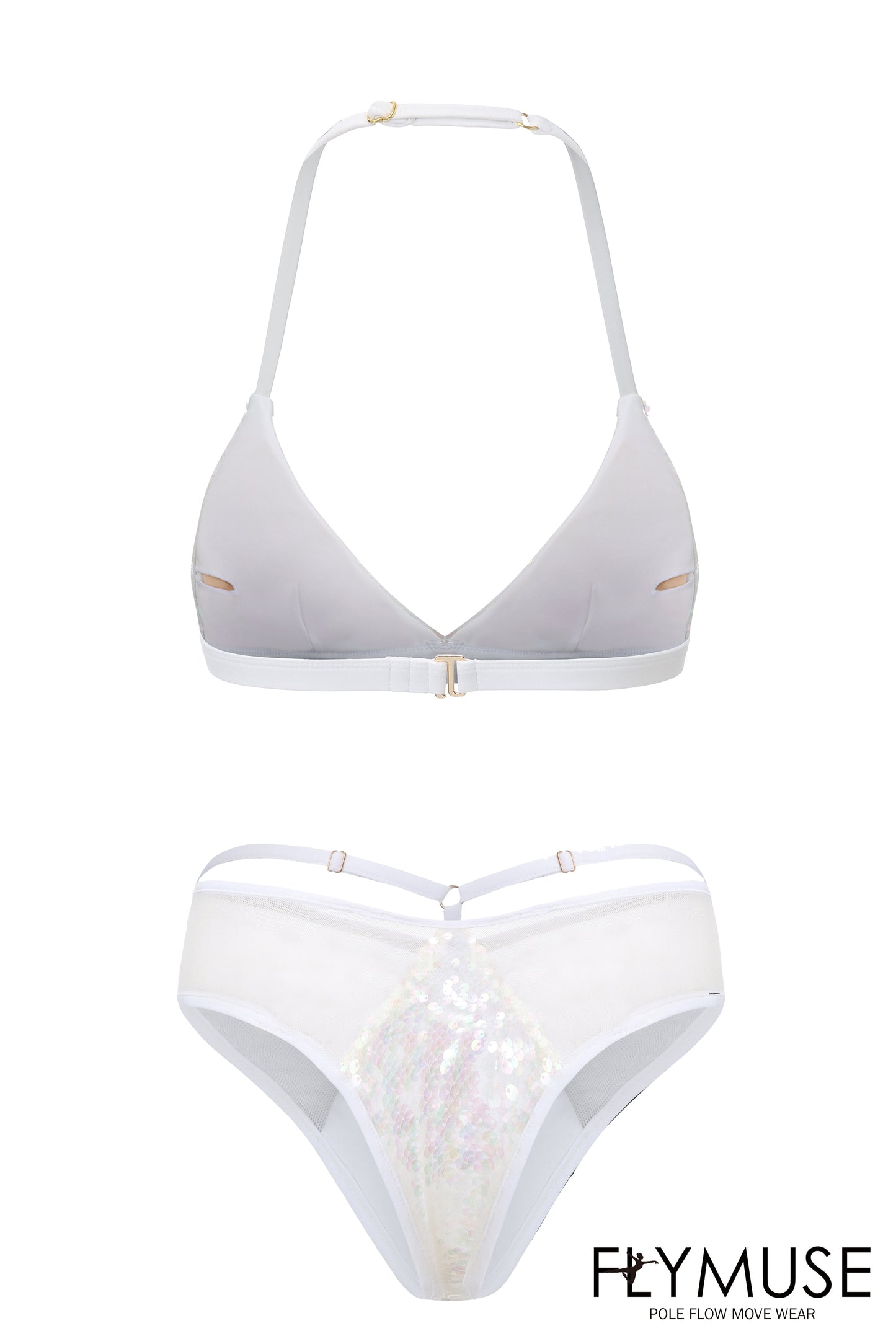 SEQUIN BIKINI TOP